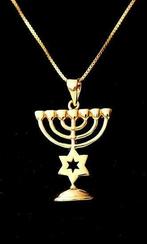 Menorah hangertje, mooi hangertje in geel-goud verguld me..., Nieuw, Verzenden