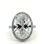 Ring - 14 karaat Witgoud - 9.01ct. tw. Diamant (Lab-grown) -, Sieraden, Tassen en Uiterlijk, Ringen, Nieuw