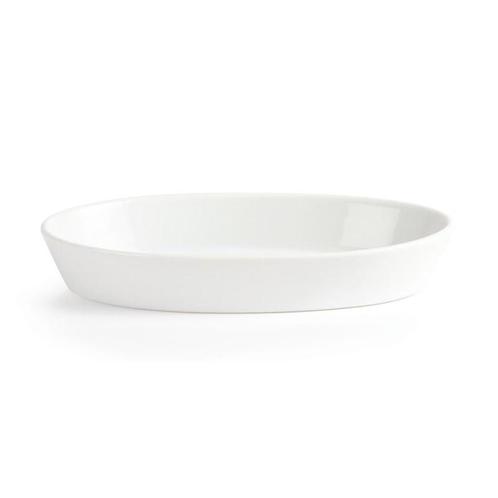 Ovale ovenschaal porselein | Per 6 stuks | 19,5x11cm, Zakelijke goederen, Horeca | Keukenapparatuur, Nieuw in verpakking, Ovens, Magnetrons en Steamers