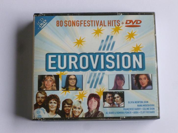 Eurovision - 80 Songfestival Hits (4 CD + DVD), Cd's en Dvd's, Cd's | Pop, Zo goed als nieuw, Verzenden