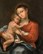 Scuola emiliana (XVIII) - Madonna col Bambino, Antiek en Kunst