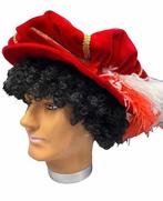 Pietenpruik regular, zwarte krul, Verzenden, Nieuw