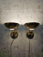 WOFI Leuchten – Pair of Brass Uplight Wall Lamps – Staff