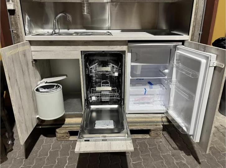 Showroommodel Complete Compacte Keuken, Zakelijke goederen, Horeca | Keukenapparatuur, Gebruikt, Fornuis, Frituur en Grillen, Ophalen of Verzenden