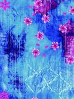 Decopatch papier blauw met roze bloemen, Hobby en Vrije tijd, Knutselen, Nieuw, Verzenden