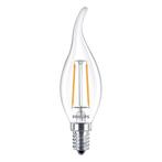Philips Corepro LEDcandle E14 gebogen punt Filament Helder, Led-lamp, E14 (klein), Nieuw, Ophalen of Verzenden