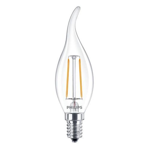 Philips Corepro LEDcandle E14 gebogen punt Filament Helder, Huis en Inrichting, Lampen | Losse lampen, E14 (klein), Nieuw, Led-lamp