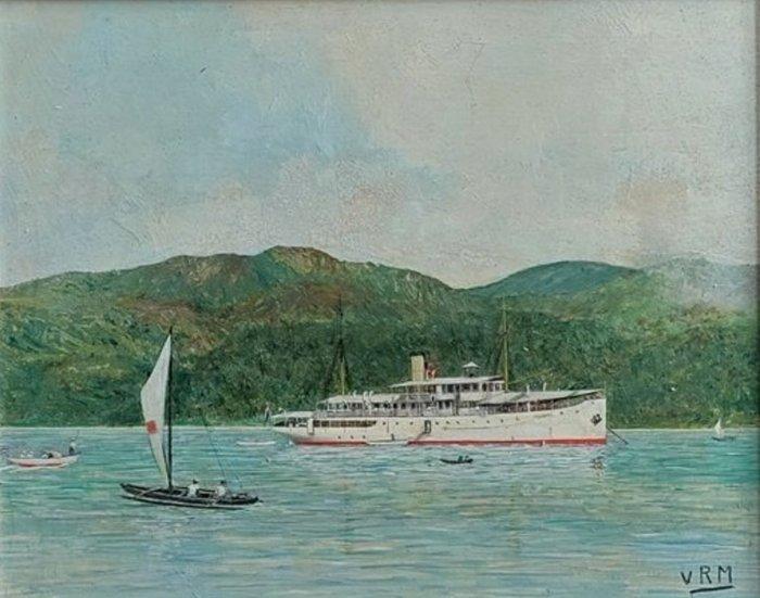 F van Raesfeld Meijer (XX) - Canopus te Kupang, Timor,, Antiek en Kunst, Kunst | Schilderijen | Klassiek