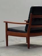 Wilhelm Knoll - Fauteuil - Leder, Teak