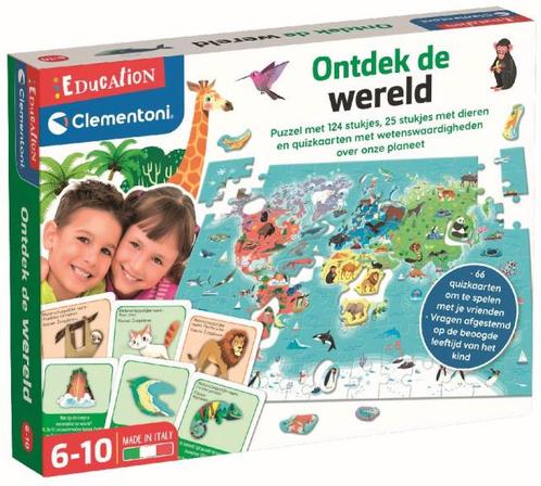 Leerspel - Ontdek De Wereld Dierenspel | Clementoni -, Kinderen en Baby's, Speelgoed | Educatief en Creatief, Nieuw, Verzenden