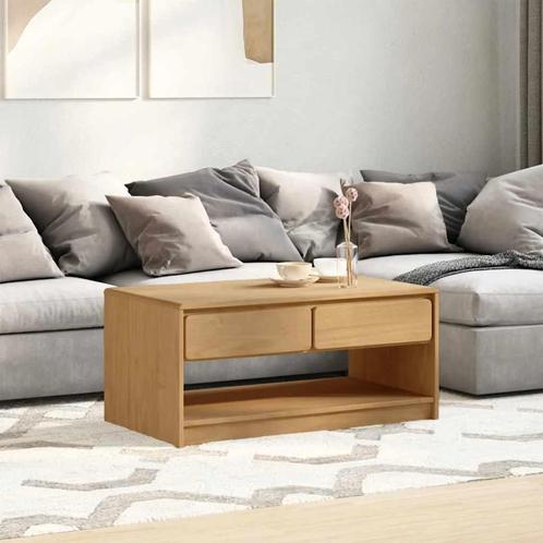 vidaXL Salontafel SAUDA 99x55x45 cm massief grenenhout, Huis en Inrichting, Tafels | Salontafels, 50 tot 100 cm, Nieuw, Grenenhout