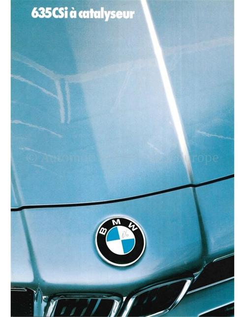 1986 BMW 6 SERIE BROCHURE DUITS, Boeken, Auto's | Folders en Tijdschriften, BMW