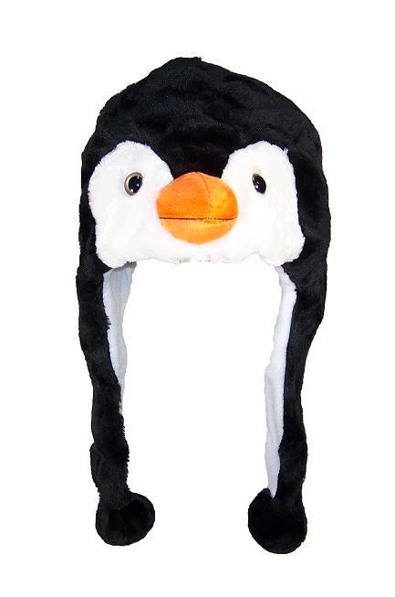 Muts Flappen Pinguin Laplander met Oortjes Zwart Wit Vogel B, Kinderen en Baby's, Kinderkleding | Mutsen, Sjaals en Handschoenen