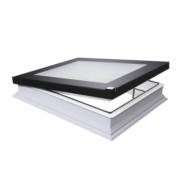 Fakro elektrisch platdakraam triple glas DEF DU6 100x100 cm, Doe-het-zelf en Verbouw, Glas en Ramen, Verzenden