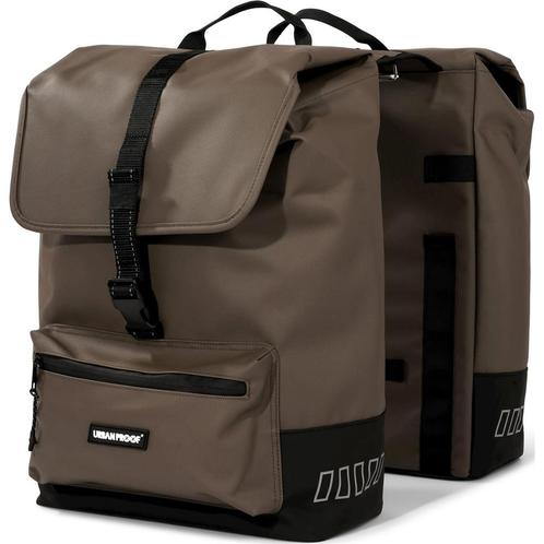 URBAN PROOF double cargo bag 38L recycled bruin, Fietsen en Brommers, Fietsaccessoires | Fietstassen, Nieuw, Verzenden