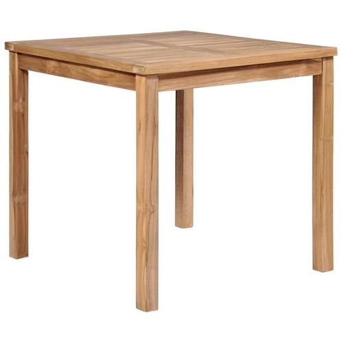 vidaXL Tuintafel 80x80x77 cm massief teakhout, Tuin en Terras, Tuintafels, Nieuw, Hout, Verzenden