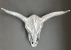 sculptuur, ***Crâne de Buffle*** - 36 cm - Metaal