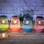 Solar Tafellantaarns Viva – Set van 4 (tuinverlichting), Tuin en Terras, Zonne-energie, Kunststof, Verzenden, Minder dan 50 watt