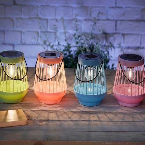 Solar Tafellantaarns Viva – Set van 4 (tuinverlichting), Tuin en Terras, Buitenverlichting, Waterbestendig, Led, Zonne-energie