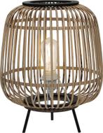Mica Decorations Nimes Tafellamp - H37 x Ø29 cm - Bamboe -, Huis en Inrichting, Lampen | Tafellampen, Verzenden, Nieuw