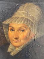 École européenne (XIX) - Portrait - NO RESERVE, Antiek en Kunst, Kunst | Schilderijen | Klassiek