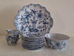 Petrus Regout - Gebak/taartset (13) - Delfts blauw, Antiek en Kunst, Antiek | Glas en Kristal