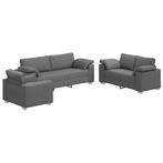 Stoffen Bank 160cm Donkergrijs | Retourdeal | Modern Design, 75 tot 100 cm, Ophalen of Verzenden, Rechte bank, Minder dan 150 cm