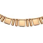 Gouden dames collier; Fantasie | 40 cm (ketting) (ketting), Sieraden, Tassen en Uiterlijk, Kettingen, Ophalen of Verzenden, Gebruikt