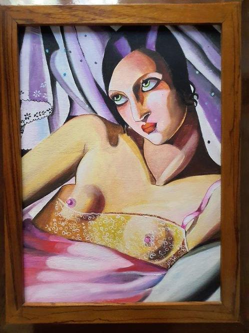 Carlo Capelli Copista (XX), Da Tamara De Lempicka - La, Antiek en Kunst, Kunst | Schilderijen | Klassiek