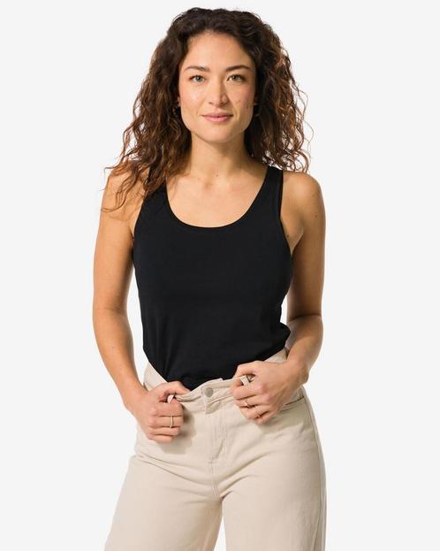 HEMA Damessinglet biologisch katoen zwart 2 voor 19.99, Kleding | Dames, Overige Dameskleding, Nieuw, Verzenden