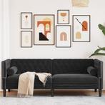 vidaXL Driezitsbank Chesterfield-stijl met bolsters fluweel, Huis en Inrichting, Verzenden, Nieuw, Driepersoons, Stof