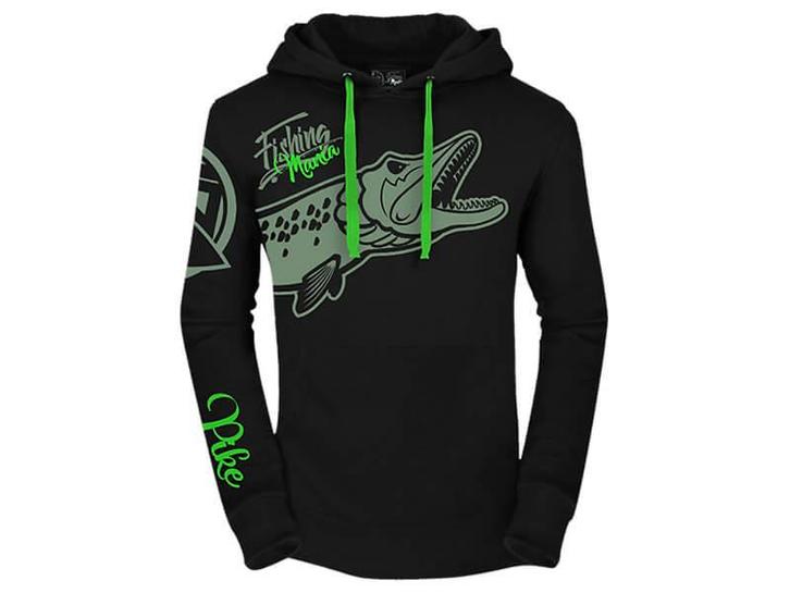 Hoodie Pike Mania | Vis Trui Snoek - Roofvis XL, Watersport en Boten, Hengelsport | Roofvissen, Overige typen, Nieuw, Verzenden
