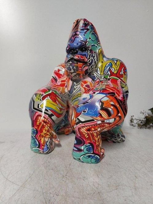 Beeld, street Art monkey - 32 cm - polyresin, Antiek en Kunst, Curiosa en Brocante