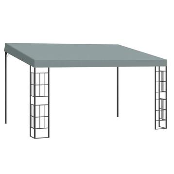 TRUUSK Pergola 4m X 3m Gazebo Gazebo Luifel Tent Metaal Poly beschikbaar voor biedingen