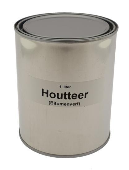 Houtteer bitumenverf, Doe-het-zelf en Verbouw, Hout en Planken, Nieuw, Verzenden