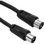 Coax Kabel 1 Meter – Geschikt voor TV, Modem en Decoder, Verzenden, Zo goed als nieuw