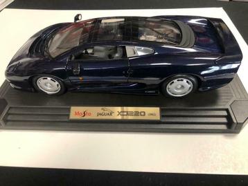 Jaguar XJ220 Maisto modelauto incl doos (blauw / 1/12) beschikbaar voor biedingen