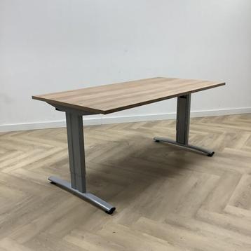 Tweedehands verstelbaar bureau (bxd) 160x80 cm,  havanna - beschikbaar voor biedingen