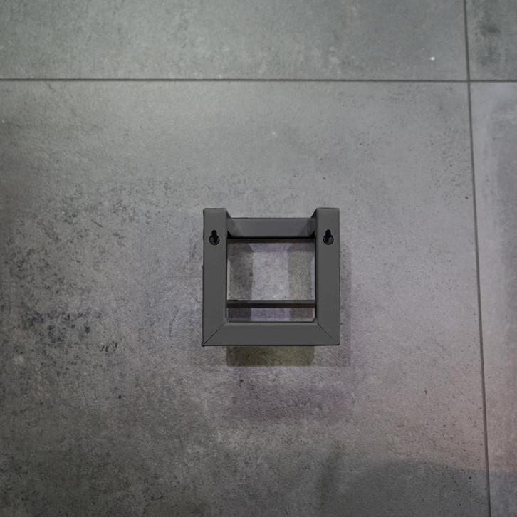 Toiletrolhouder BWS Demir 12x12x12 cm Gunmetal, Doe-het-zelf en Verbouw, Sanitair, Ophalen of Verzenden