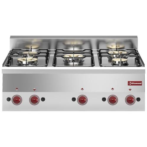 Gasfornuis 5 branders -Top-, Zakelijke goederen, Horeca | Keukenapparatuur, Verzenden