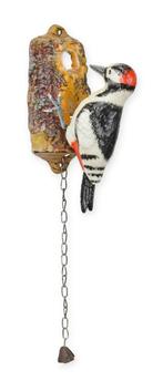 A CAST IRON WOODPECKER DOOR KNOCKER (Beeldjes - Decoratie), Antiek en Kunst, Kunst | Beelden en Houtsnijwerken, Verzenden