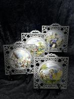 Wanddecoratie - Wanddecoratieset Vier Jaargetijden – Zinken, Antiek en Kunst, Curiosa en Brocante
