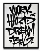 Asko - Work Hard Dream Big - XXL Canvas - Graffiti Art