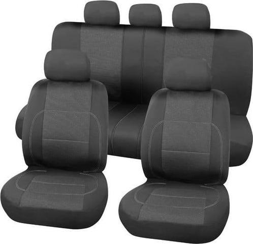 Carpoint Stoelhoesset Paris 9 Delig Zwart/Grijs, Auto diversen, Auto-accessoires, Zo goed als nieuw, Ophalen of Verzenden