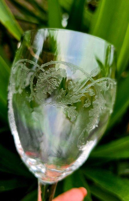 Drinkservies (6) - Drappeggi floreali - Kristal, Wijn -, Antiek en Kunst, Antiek | Glas en Kristal