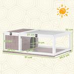 Houten Schildpaddenverblijf Met Hoofdhuizen, Openklapbare Bo, Dieren en Toebehoren, Konijnen
