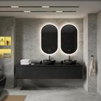 Badkamermeubelset BWS Linea | 180 cm | Mat Zwart, Ophalen of Verzenden, Nieuw, Bad