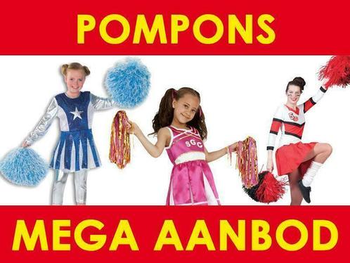Pompons voor een cheerleader kostuum & carnaval - Pompon, Kleding | Dames, Carnavalskleding en Feestkleding, Accessoires, Nieuw
