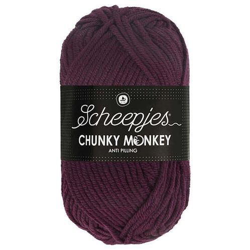 Scheepjes Chunky Monkey - 2007 plum - Acryl Garen, Hobby en Vrije tijd, Breien en Haken, Ophalen of Verzenden