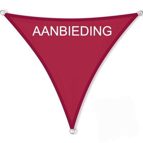 AANBIEDING schaduwdoek driehoek waterdicht rood zonnezeil, Tuin en Terras, Schaduwdoeken, Nieuw, Verzenden